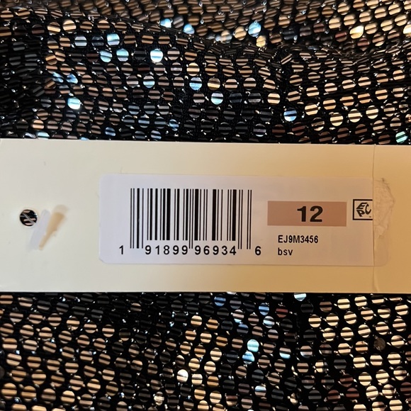 NEVER WORN Eliza J sparkle v-neck sleeveless jumpsuit size 12 - Picture 8 of 8